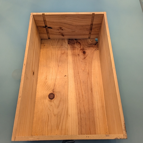 Wood Wine Box, Wine Crate, Storage Organizer, Home Decor Gift For Mom - Picture 7 of 9